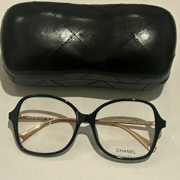 Chanel 3399 C.1658 Black & Gold Eyeglasses – Rare & Timeless - Picture 1 of 9